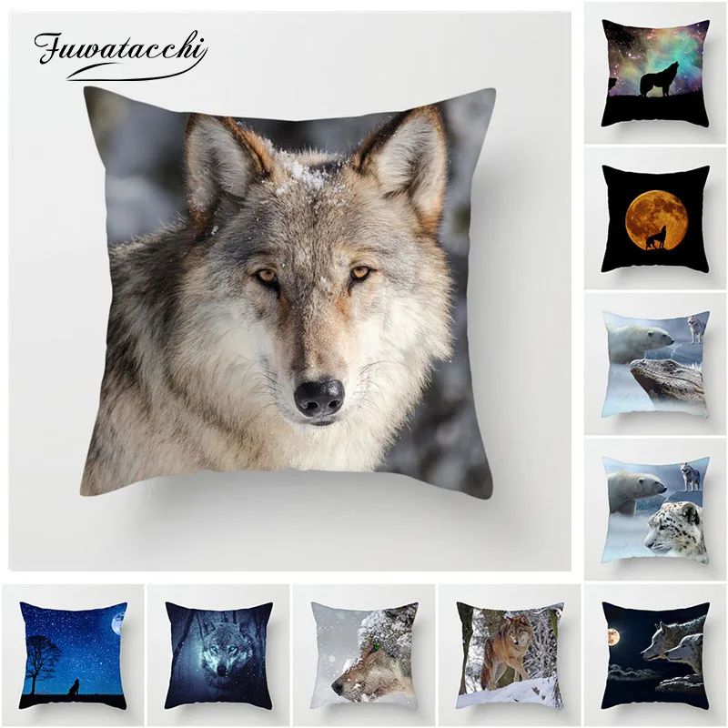 Фуватакчи 20 видов стилей подушечка с волком для животных чехол собачьей подушки