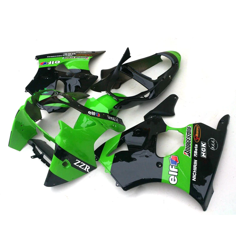

Injection full fairings kit for KAWASAKI Ninja ZX6R 2000-2002 ABS plastic motorcycle fairing ZX 6R 00-02 green black body parts