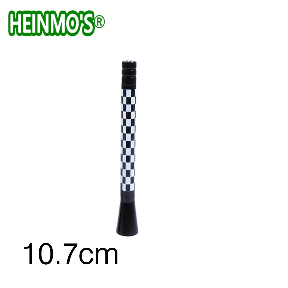 Flag Checker 107mm Аксессуары для MINI Cooper, земляк для MINI Cooper R56 R50 R53 R55 R60, одна автомобильная антенна для MINI F56 F55 F54 F60 F61 - Цвет: Flag Checker 107mm