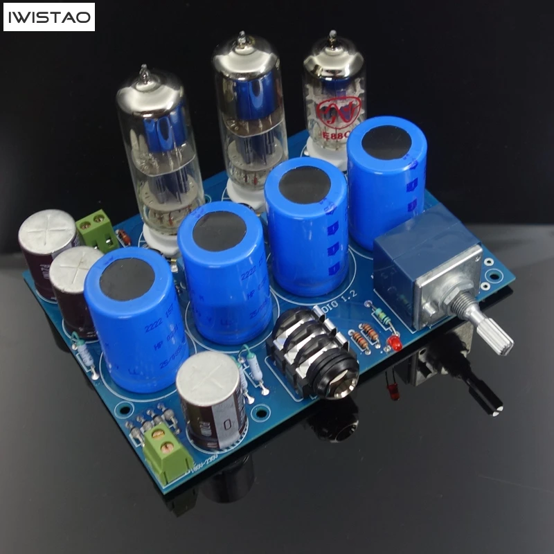 Iwistao PCBA ламповый усилитель для наушников комплекты HIFI WCF решение 32 ~ 1200 Ом стерео