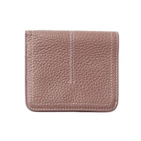30pcs lot fashion genuine leather wallet female purse mini thin wallet card holder zipper purse for coins small money bag