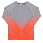 Женская спортивная рубашка для занятий йогой, фитнесом и бегом, топы с длинными рукавами, футболки для бега