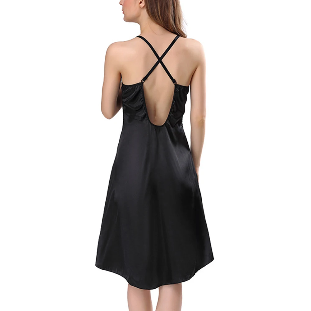 Новинка 2019 года кружевное Сексуальное Женское ночное платье без рукавов из