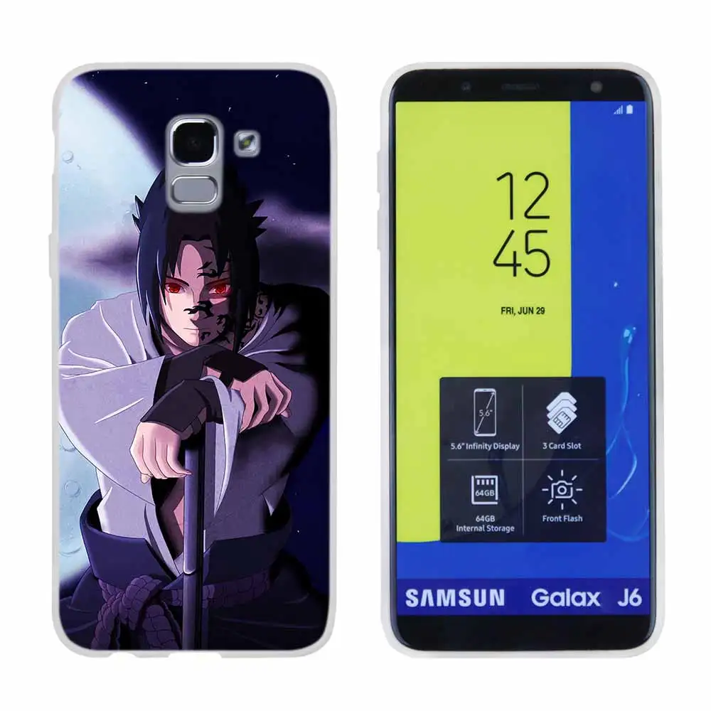 Pattern10 Ботинки в стиле аниме «Naruto Akatsuki дизайн для чехол для телефона samsung Galaxy j6 J8 J7 J5 J3 J4 Plus J610 Prime Мягкий силиконовый чехол - Цвет: Pattern10