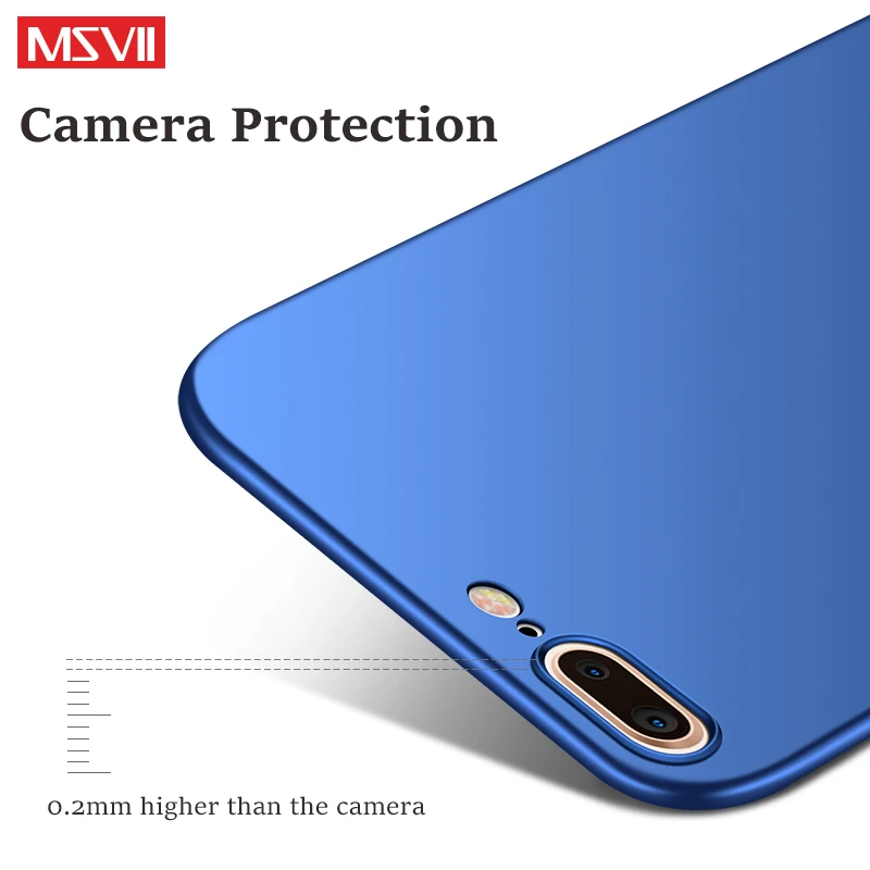 Чехол для Apple iphone 8 Оригинальный чехол MSVII iPhone plus жесткий матовый чехол-накладка из
