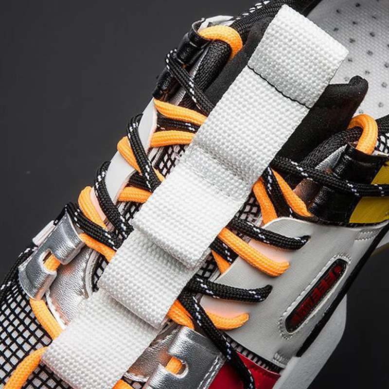 Man Shoes 2019 Fashion Casual Sneakers Leather Stitching Men's Footwear Platform Sports For Male | Обувь