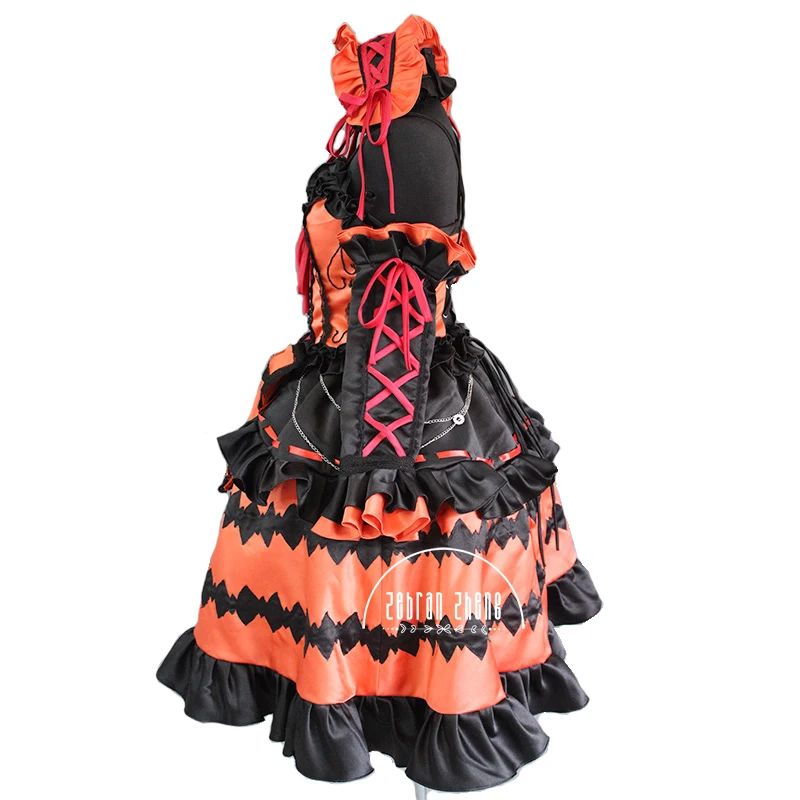 Фото Новое поступление, костюм для косплея Date A Live Tokisaki Kurumi, костюм для Хэллоуина, платье для женщин и девочек, индивидуальный заказ №2