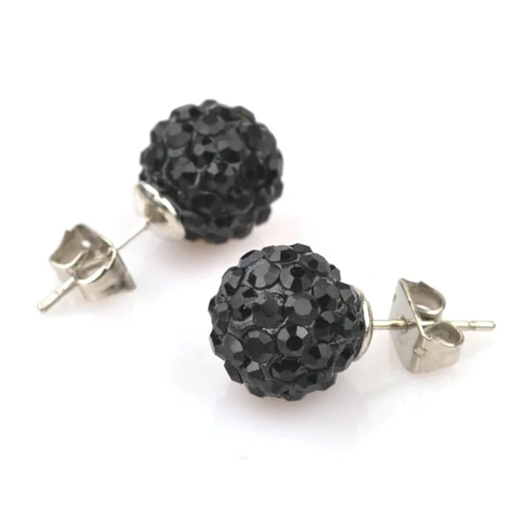 Серьги Brincos Earing интернет-магазины Индия Aros Pendientes Mujer для женщин Brinco Perlas Кристальные серьги-гвоздики Oorbellen - Окраска металла: shuijin hei 7