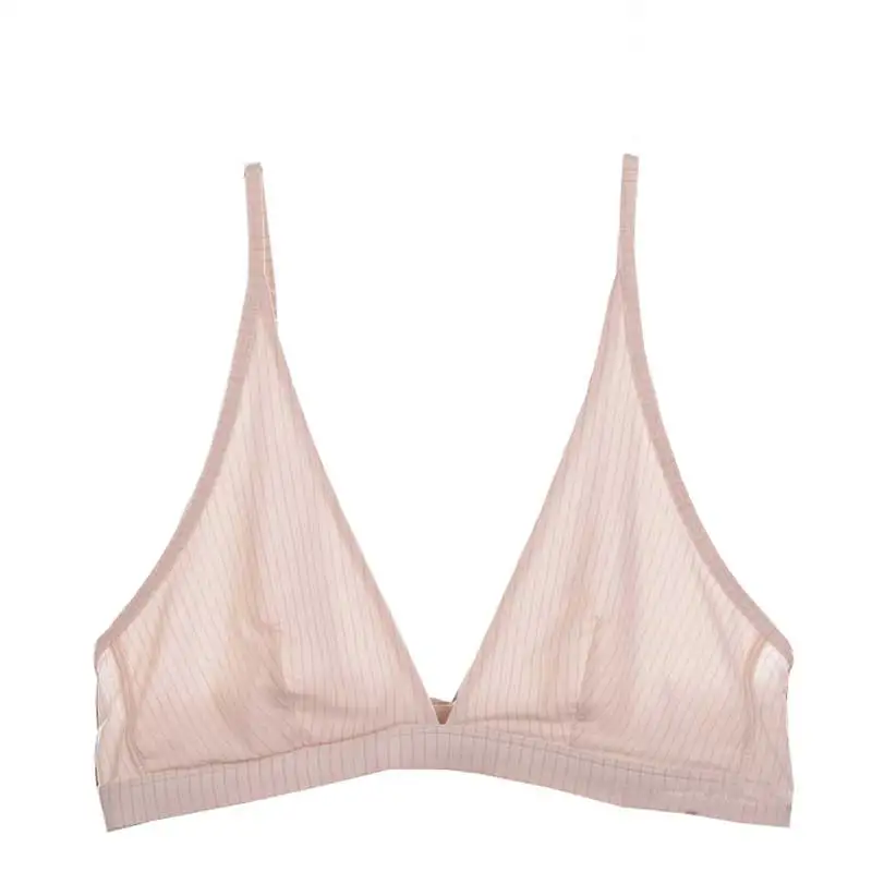 DeRuiLaDy sexy bra push up нижнее белье женское бесшовный бюстгалтер Бюстгальтер лифчик Холтер Сексуальное Бикини Треугольник Чашки Сексуальная Мягкий Нижнее Белье сексуальное белье для женщин лифчики нижнее белье - Цвет: Pink