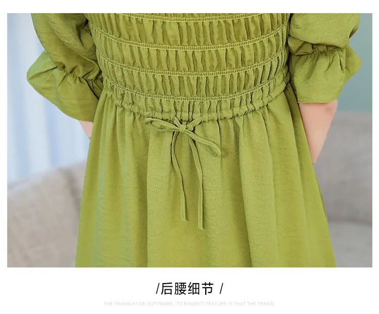 Винтажное одноцветное платье размера плюс, Boho, элегантное, летнее, новое, зеленое, шифоновое, Пляжное, миди, сексуальное, сарафан, бодикон, женские, вечерние, Vestidos