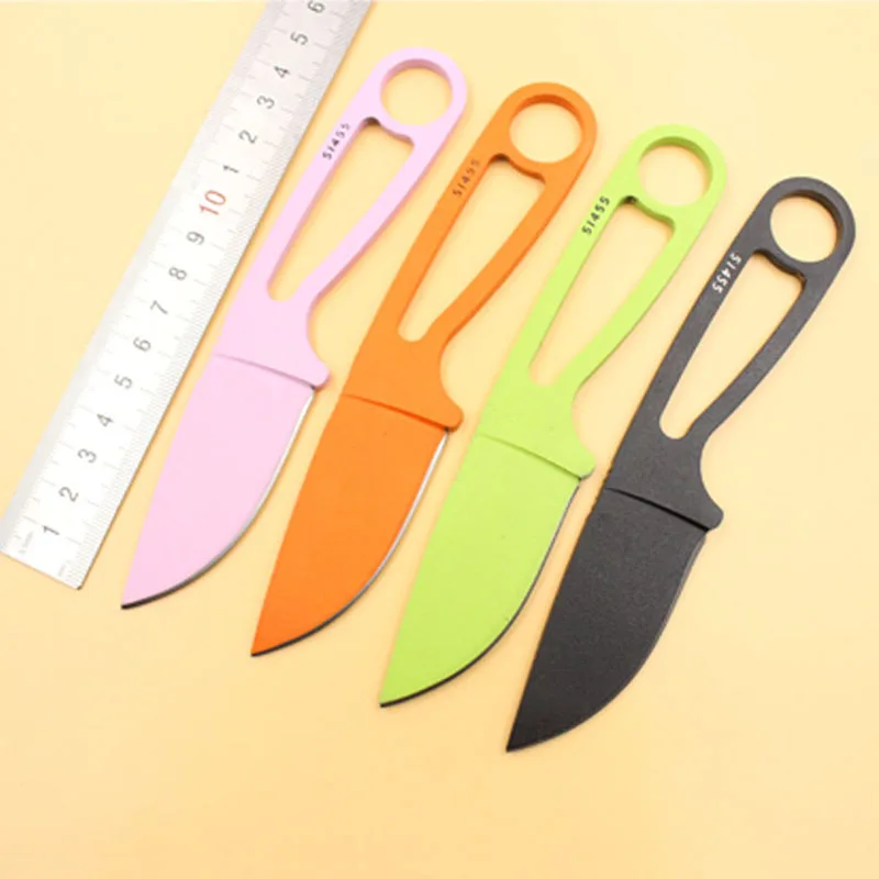 

CS COLD Steel Fixed blade knife outdoor survival protable knives camping hunting pocket tools with ABS case 4 color gift knifes