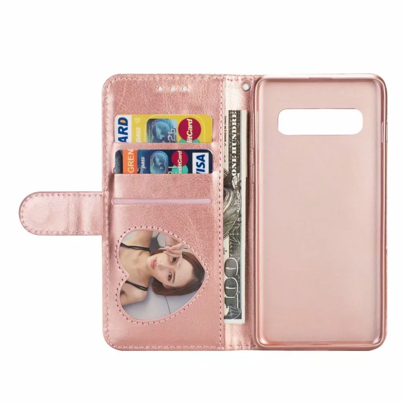 Блестящий Карманный Чехол бумажник на молнии с отделениями для карт SAMSUNG Galaxy S8 S9
