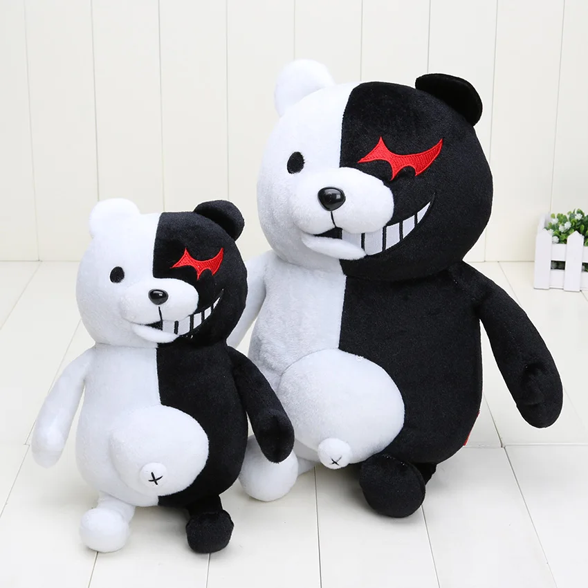 Аниме Monokuma Плюшевая Игрушка Супер данган ронпа мягкие животные кукла плюшевые игрушки черный белый медведь Детские игрушки детский день рождения