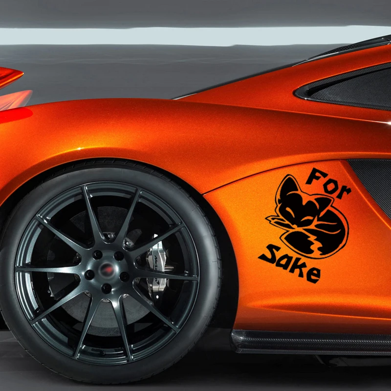 Для лисы искусственная кожа оригинальные аксессуары графический Декор Jdm |