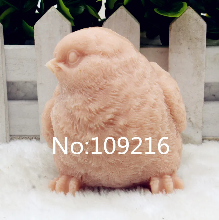 Новый продукт! 1 шт. 3D птица с глазами правая (zx204) Пищевая силиконовая форма для