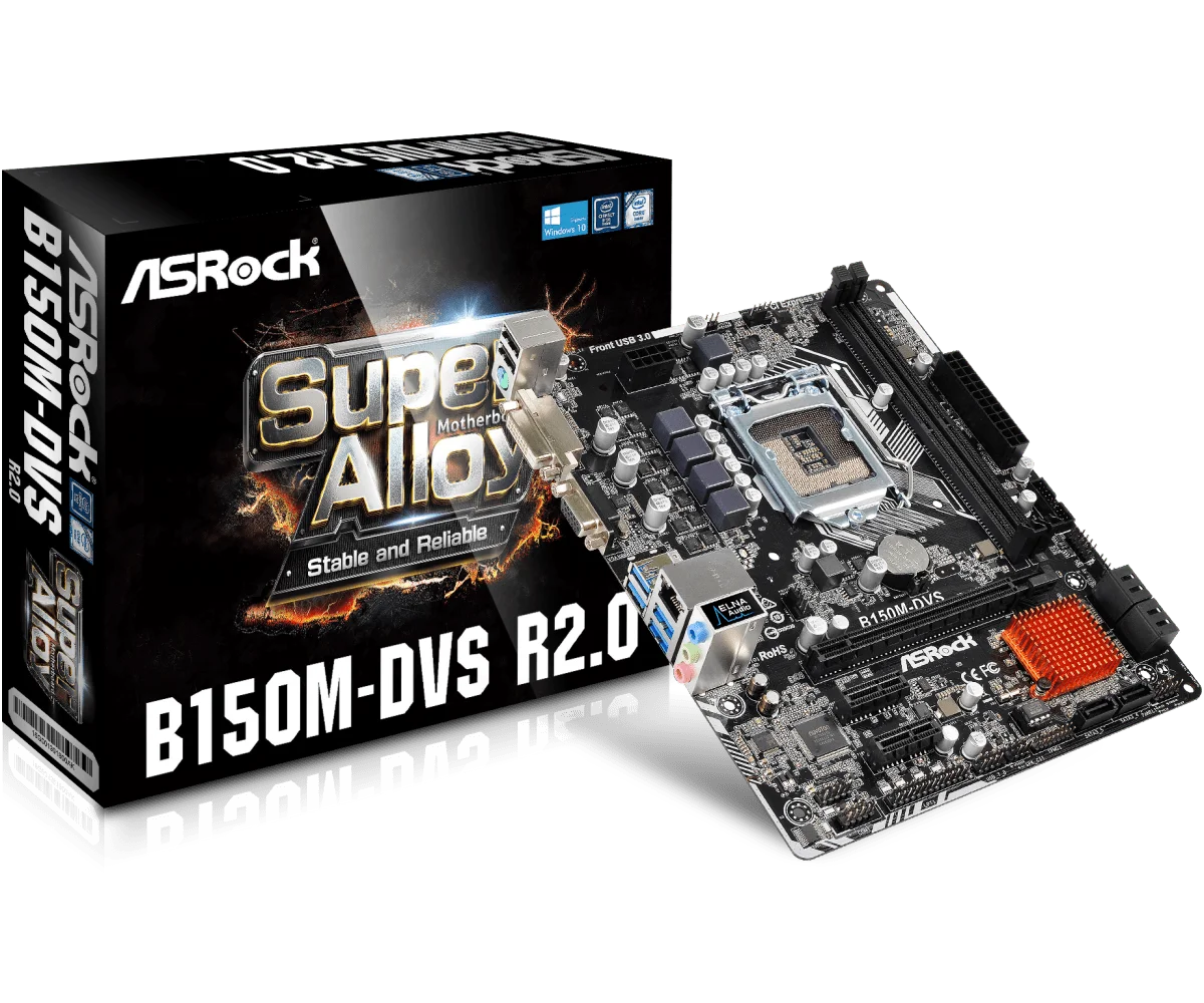 Asrock Женская настольная материнская плата B150 Socket LGA 1151 i3 i5 i7 DDR4 32G SATA3 USB3.0 VGA DVI Micro-ATX |