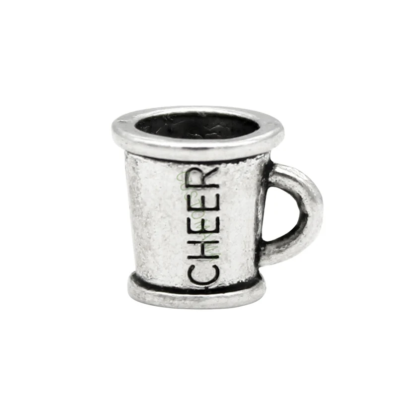 80pcs Antique серебро 3D Cheer с рупором бусины Подвески шармы громкоговорители 11x10