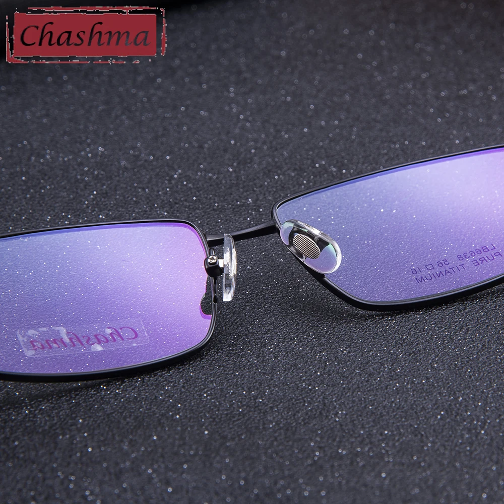 Мужская титановая оправа Chashma брендовая дизайнерская для очков очки мужчин|brand