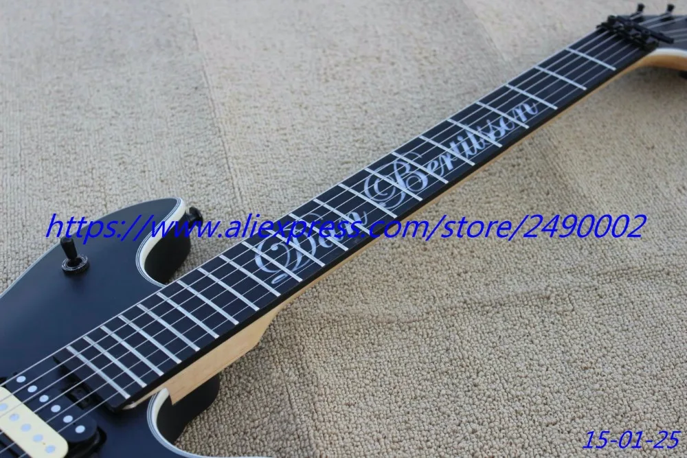 Лучшие буквы электрогитары с инкрустацией из Эбенового дерева матовая черная