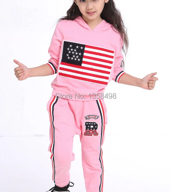 New free shipping hot selling Zhongshan University Tong suit girls track | Мать и ребенок