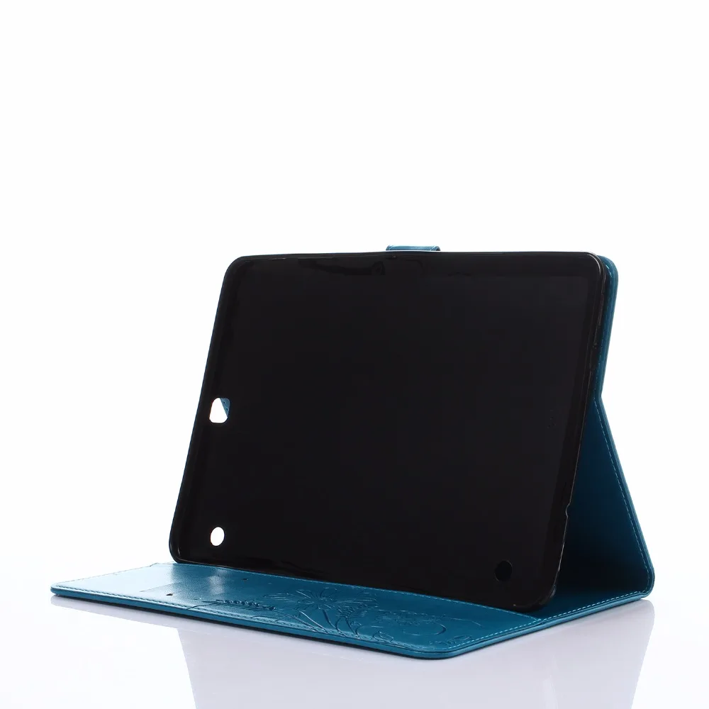 Планшет защитной оболочки чехол для samsung Galaxy Tab S2 9,7 T810 T815 T819 3D цветок искусственная кожа мягкая TPU стенд Smart Case