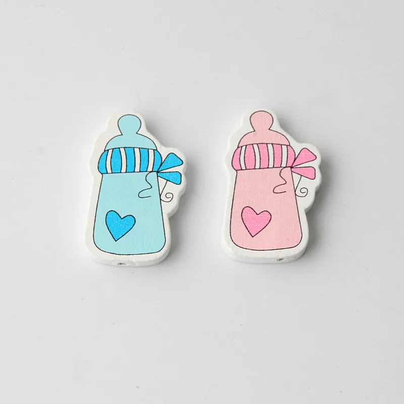 B01804-3 20 шт. DIY мультфильм детские серии Форма деревянные бусины для изготовления ювелирных изделий соски зажимы аксессуары прокладки Бусины ремесла игрушки - Цвет: B01804-3