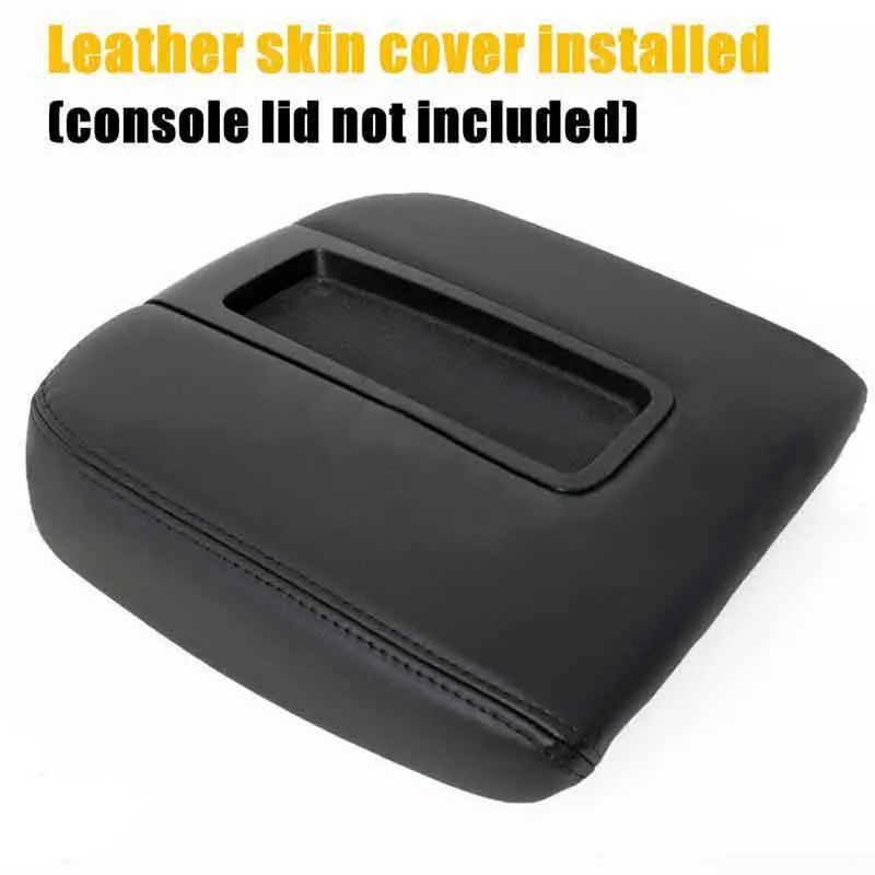 1 шт. черный автомобиль центральной консоли крышка подлокотника кожа для Chevy Tahoe