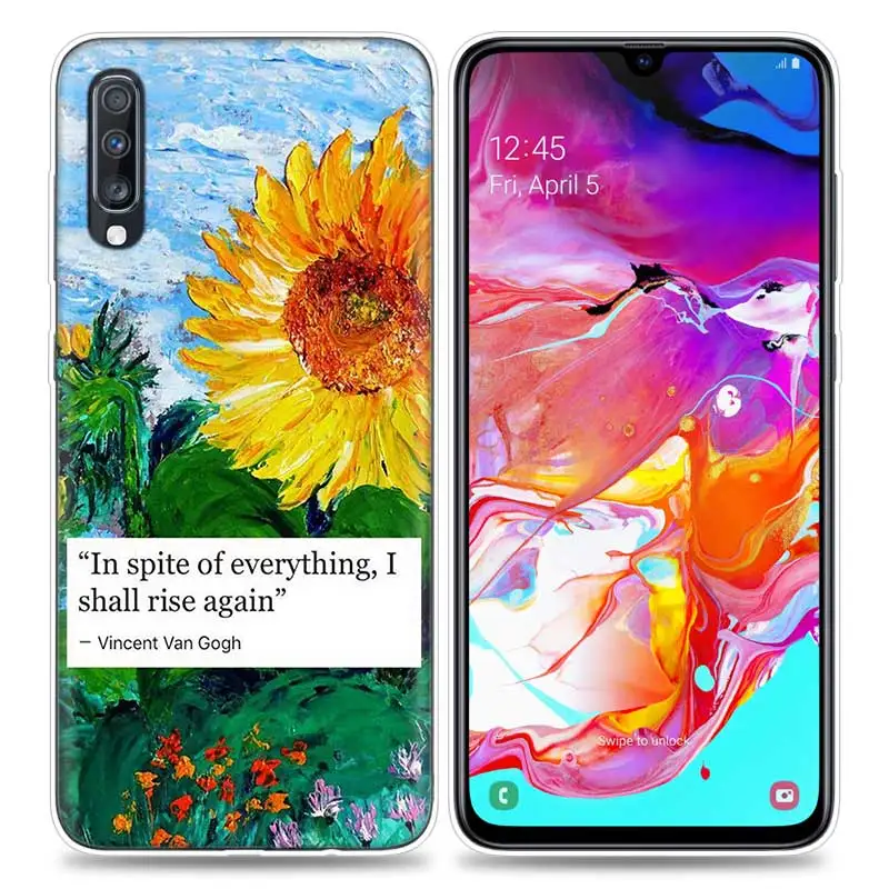 AMJ-07 Сумки чехол для samsung мобильного телефона галактики A50 A70 A30 A20 J4 J6 J8 A6 A8 M30 A7 плюс Note 8 9 арт эстетичный "Ван Гог", "Мона л - Цвет: AMJ-07