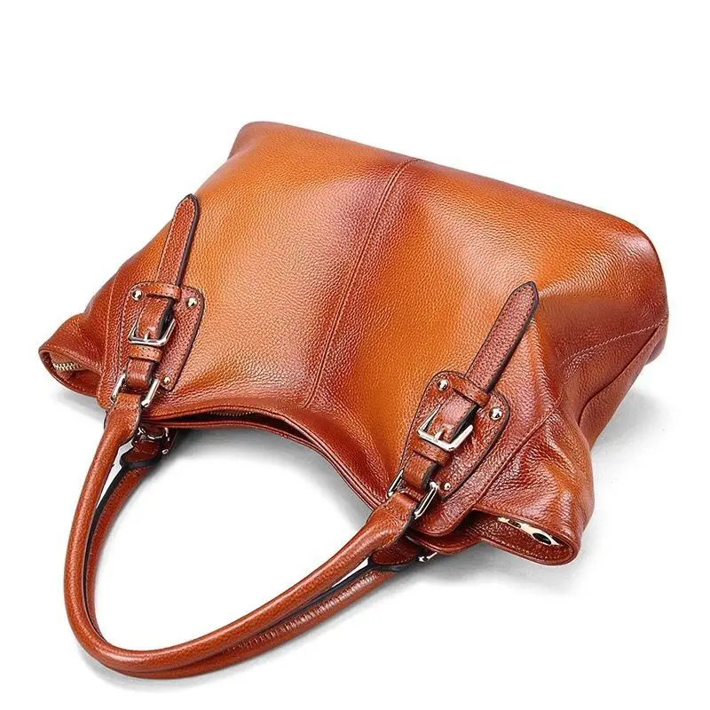 Роскошная дизайнерская женская сумка в винтажном стиле из мягкой натуральной