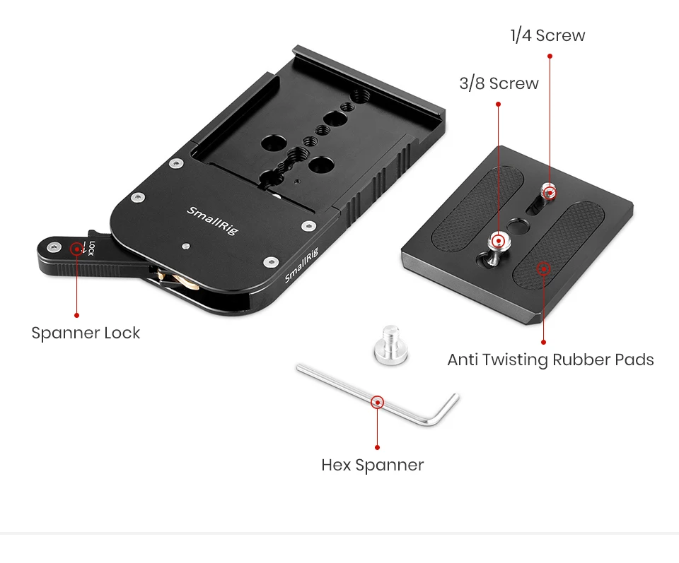 Набор быстрого крепления SmallRig Touch and Go для Sachtler 16/О 'Коннор евро 80 мм/Ronford Baker RBQ 80 мм-2128