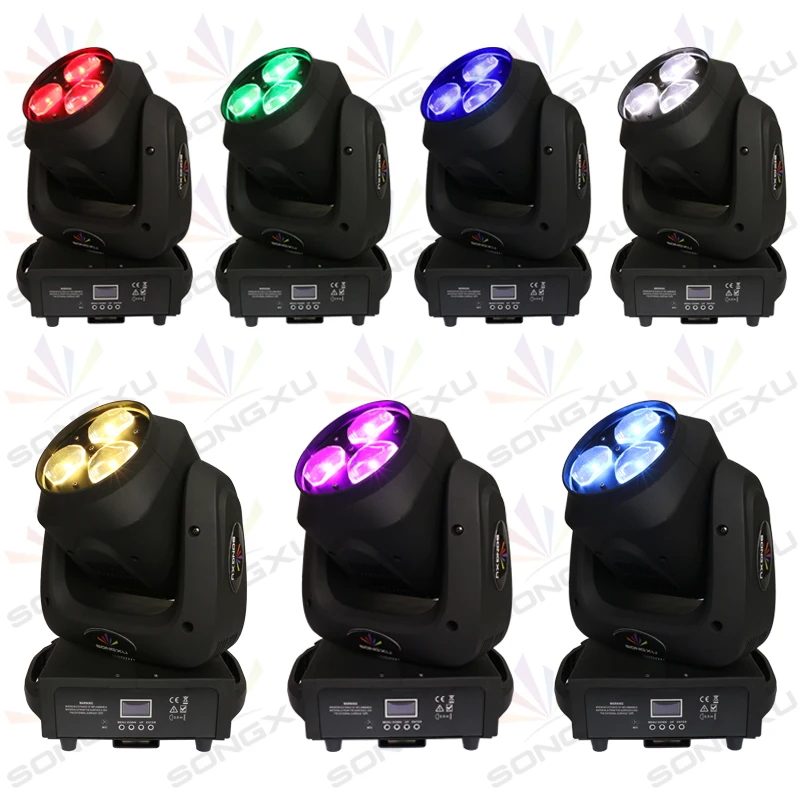 SONGXU 3x40 Вт Zoom Bee Bye светодиодный движущийся головной свет RGBW 4 в 1 сцсветильник для