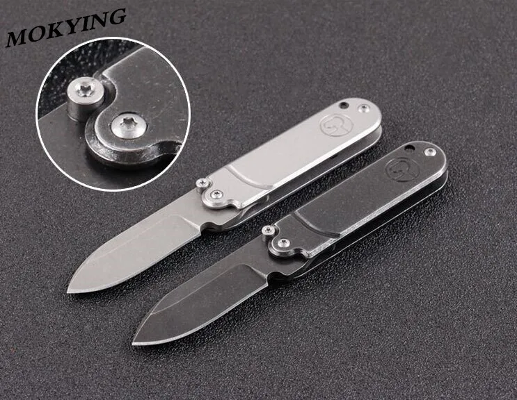 MOKYING pocket folding knife steel handle Mini camping hunting survival key chains tactical knives outdoor EDC Tool | Инструменты