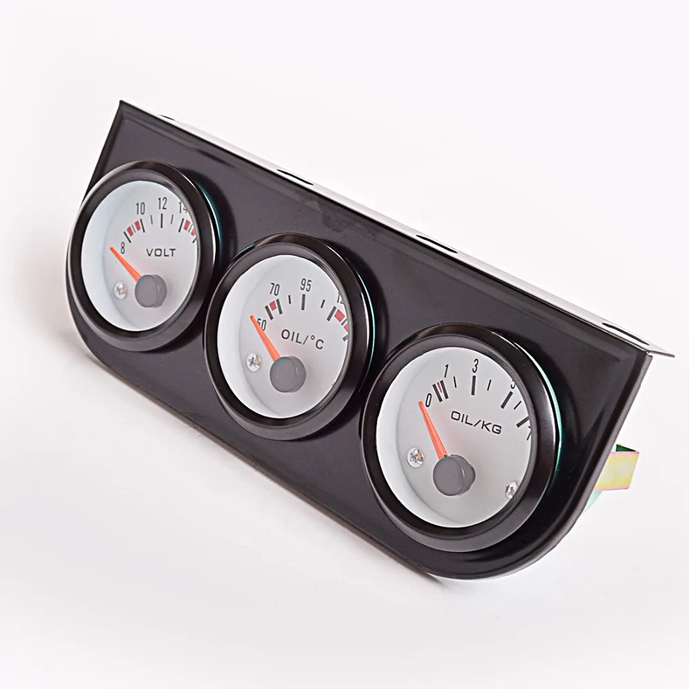 Тройной датчик Dragon Gauge комплект для автомобиля 52 мм напряжение + Температура