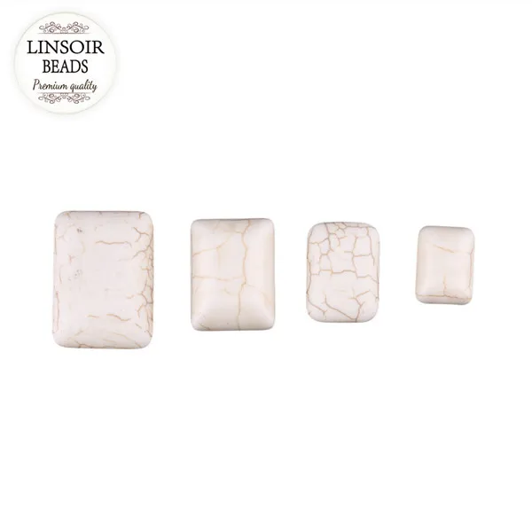 LINSOIR 10 шт./лот полукруглые бирюзовые бусины Кабошоны 10*14/13*18/15*20/18*25 мм квадратные