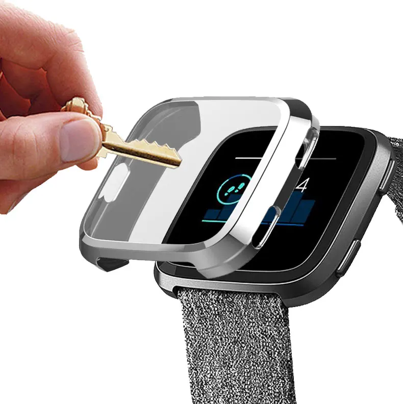 LNOP Чехол для Fitbit Versa 2/versalite ремешок для экрана протектор Силиконовый чехол все включено мягкая рамка аксессуары для часов