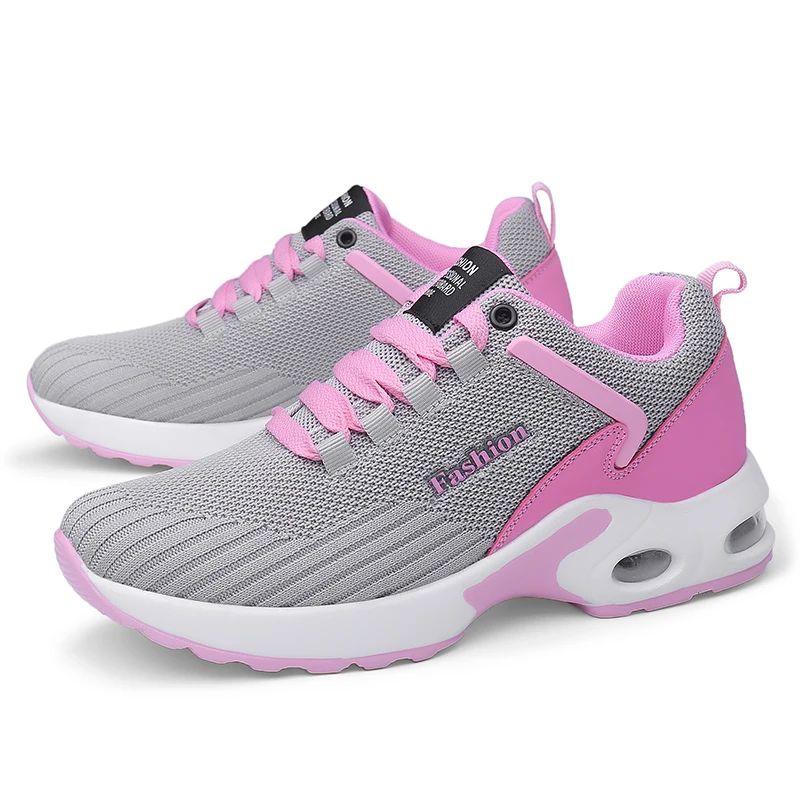 KIIYILALA Fly Fabric Sneakers Running Shoes Breathable Sport Flexible MD Trainer Woman Man Black Big Size Chaussures Femme | Спорт и