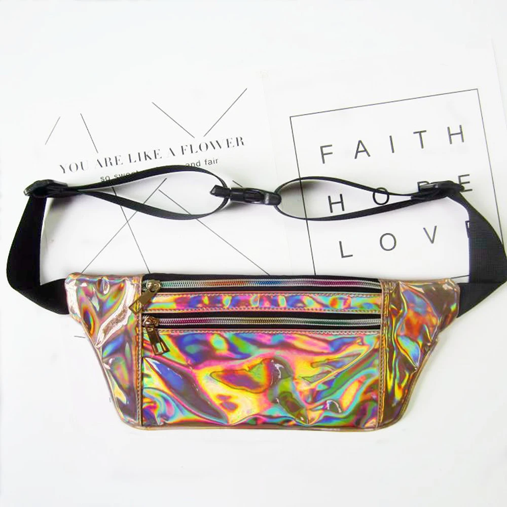 Новая женская голографическая поясная сумка heuptas с голограммой отражающая