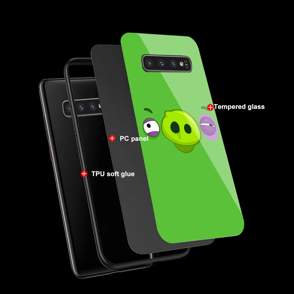 Ciciber чехол для телефона из закаленного стекла samsung Galaxy S10 + S10e Plus Lite жесткая задняя