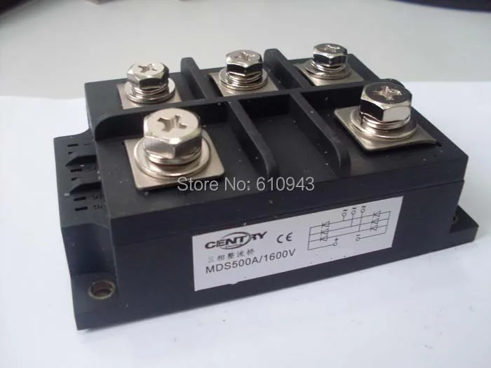 

MDS500A 3-Phase Diode Bridge Rectifier 500A 1600V bridge rectifier Free Shipping dropshipping