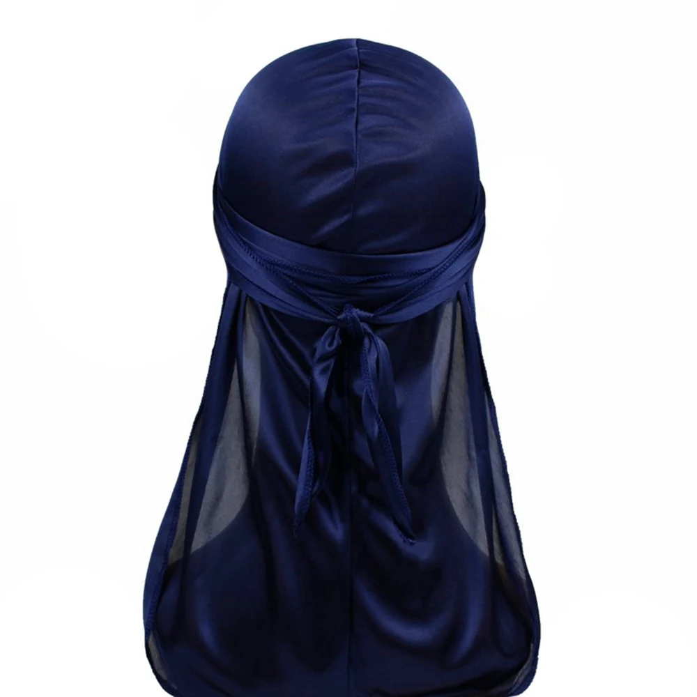 

Long Tail Men Durag Breathable Bandanas Doo Rag Chemo Caps Unisex Turban