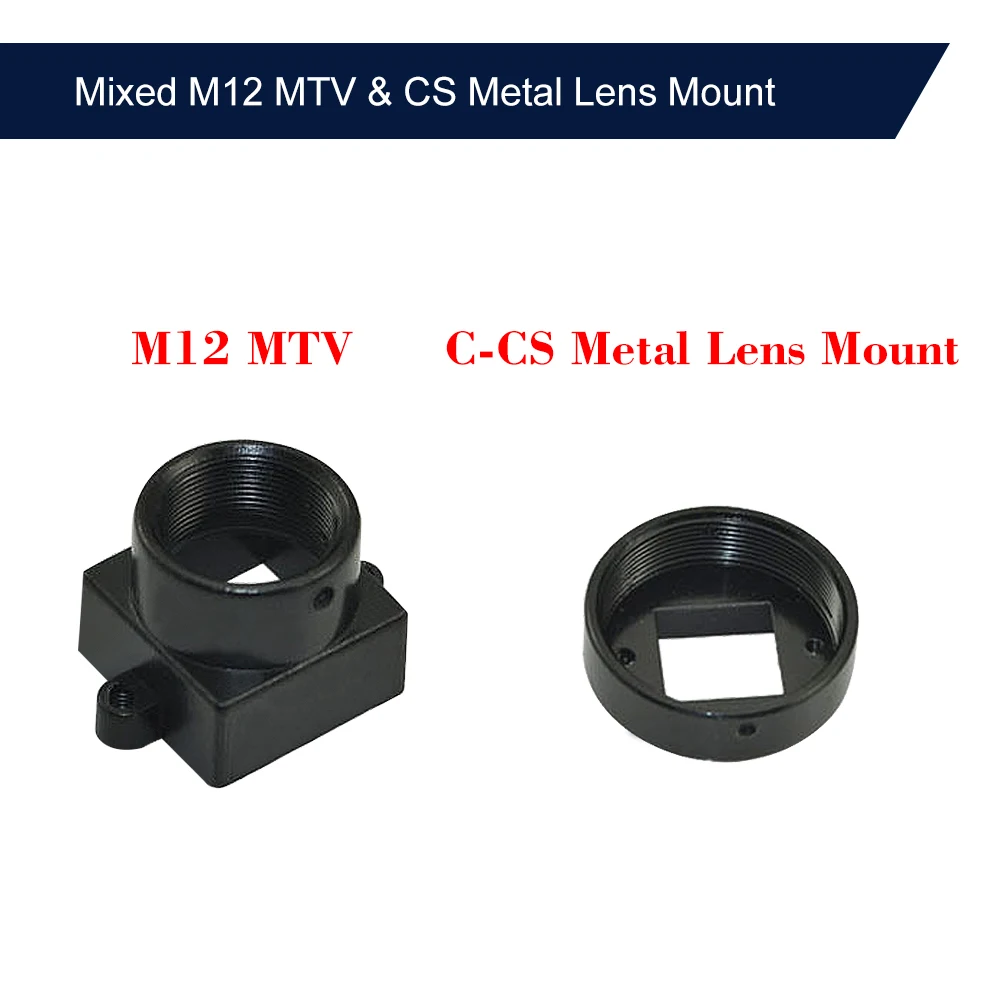 M12/CS Монтажный держатель объектива Смешанный 1 шт. M12 MTV + CS металлическое Крепление