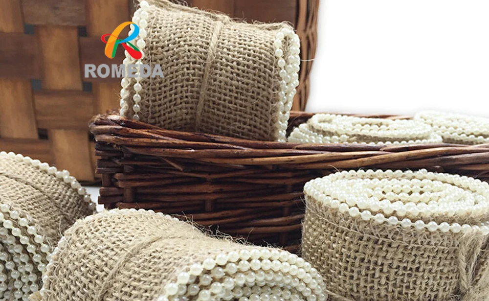 (Ш * д) 6 см 200 рулон из натурального джутового волокна лента мешковины для