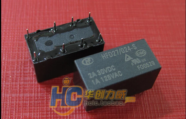 

Горячее новое реле HFD27/024-S 24VDC HFD27/024-S-24VDC HFD27-024-S HFD27 024-S 24В DIP8