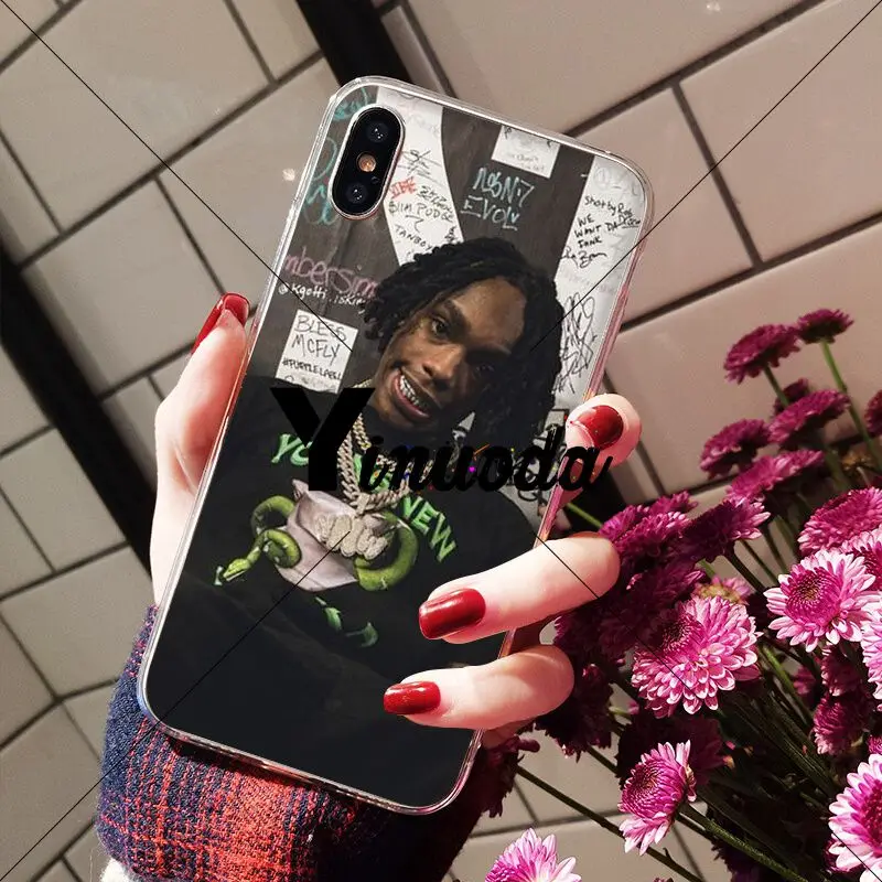 Yinuoda Ynw Melly rapper TPU Мягкий силиконовый прозрачный чехол для iPhone X XS MAX 6 6s 7 7plus 8 8Plus 5 5S SE XR