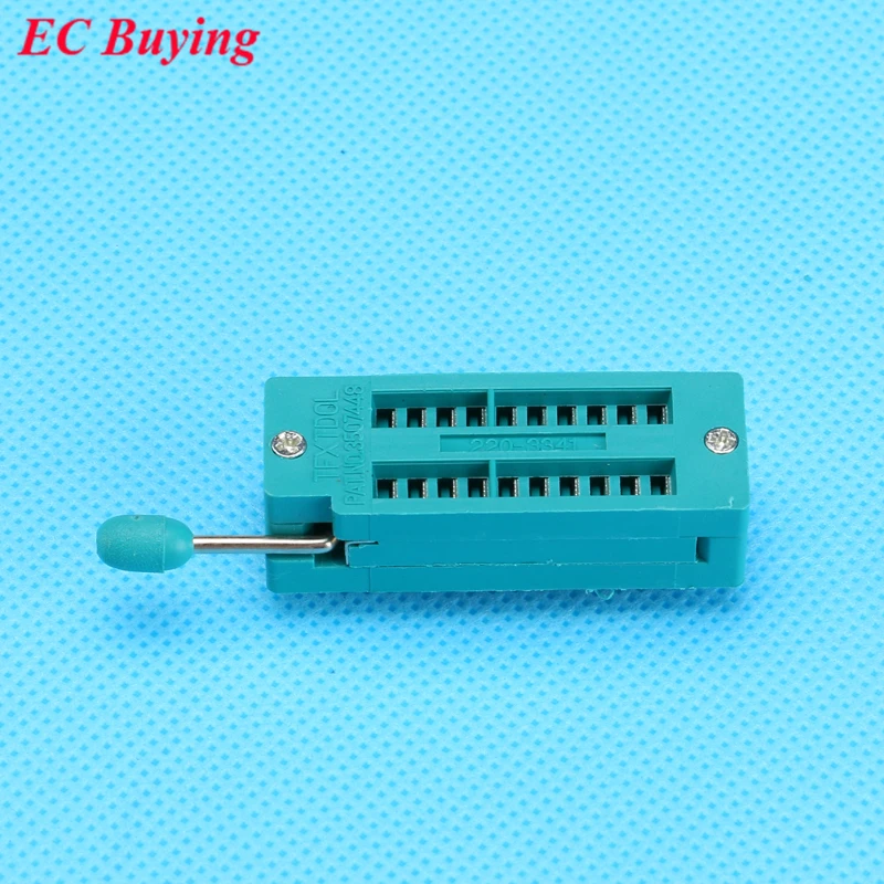 2 шт. 20 P на молнии узкая IC розетка 54 мм DIP Универсальная Тестовая контактов|ic socket|pin