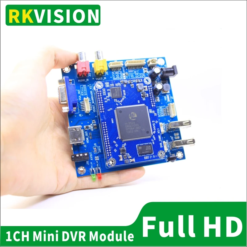 1 канальная плата видеорегистратора в режиме реального времени AHD1080P HD DVR модуль