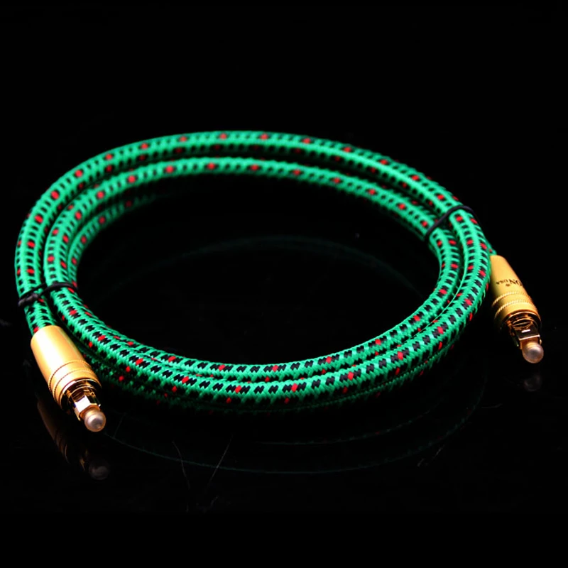 Hifi Optical Fiber Cables Professional 5.1 for DTS TV box PS4 Speaker Wire Soundbar Amplifier Subwoofer