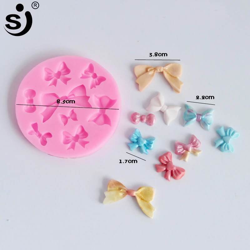 Силиконовая форма для мастики SJ 3D мини Луки сахарное ремесло инструменты