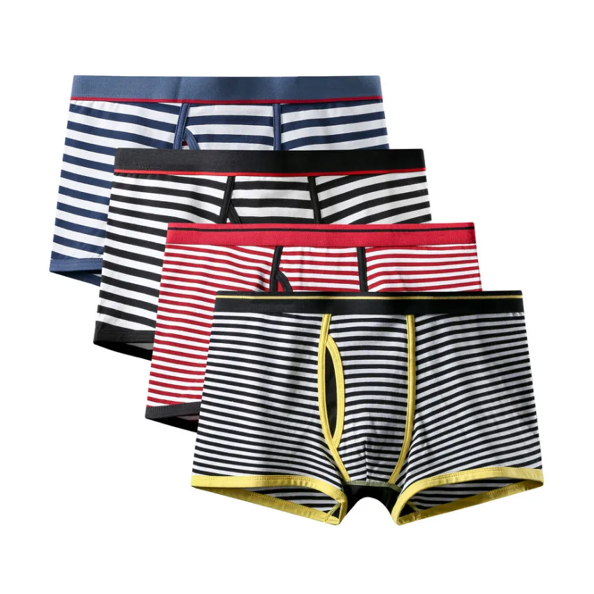 4Pcs A0917 Mix D42 4 шт./лот горячая Распродажа, мужские плавки, новинка Mr Модная стильная качественная хлопковая Мужская Мужские шорты-боксеры, детское белье, трусы мужские дома детское нижнее белье - Цвет: 4Pcs A0917 Mix D42