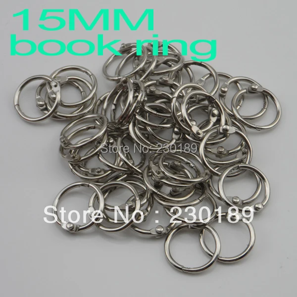 50 Pcs/lot 15mm Book Hoop Binding Rings Binder Hoops Loose Leaf Ring Scrapbook Album DIY | Канцтовары для офиса и дома